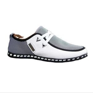 Men's fashion sneakers Men's Casual Shoes Loafers Slip-On White